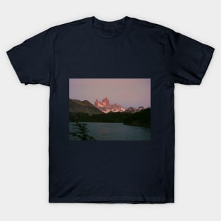 Sunrise alpenglow at Mount Fitz Roy T-Shirt